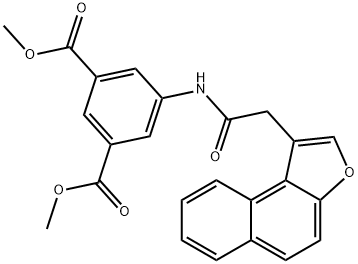 1,3-Benzenedicarboxylicacid,5-[(naphtho[2,1-b]furan-1-ylacetyl)amino]-,dimethylester(9CI) Struktur