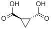 (+/-)-trans-1,2-Cyclopropanedicarboxylic acid Structure