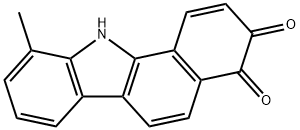 10-methyl-11H-benzo[a]carbazole-3,4-dione Struktur