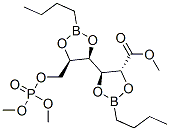 2-O,3-O:4-O,5-O-Bis(butylboranediyl)-6-O-(dimethoxyphosphinyl)-D-gluconic acid methyl ester Struktur