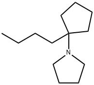 Pyrrolidine, 1-(1-butylcyclopentyl)- (9CI) Struktur