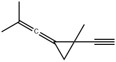 Cyclopropane, 1-ethynyl-1-methyl-2-(2-methyl-1-propenylidene)- (9CI) Struktur