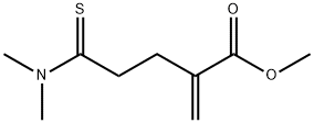 Pentanoic  acid,  5-(dimethylamino)-2-methylene-5-thioxo-,  methyl  ester Struktur