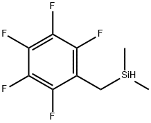 Dimethyl[(pentafluorophenyl)methyl]silane Struktur