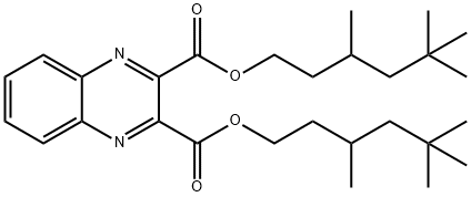 bis(3,5,5-trimethylhexyl) quinoxaline-2,3-dicarboxylate Struktur