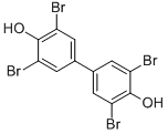 p-Biphenyldiol, tetrabromo- Struktur