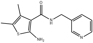 2-AMINO-4,5-DIMETHYL-N-(PYRIDIN-3-YLMETHYL)THIOPHENE-3-CARBOXAMIDE Struktur