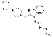 2-[[4-(2-Pyridinyl)-1-piperazinyl]Methyl]-1H-benziMidazole trihydrochloride Struktur