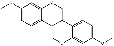 3-(2,4-Dimethoxyphenyl)-7-methoxychroman Struktur