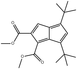 4,6-Ditert-butylpentalene-1,2-dicarboxylic acid dimethyl ester Struktur