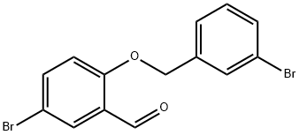 5-BROMO-2-[(3-BROMOBENZYL)OXY]BENZALDEHYDE Struktur