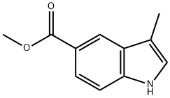 methyl 3-methyl-1H-indole-5-carboxylate Struktur