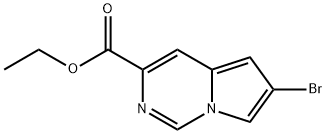 ethyl 6-bromoH-pyrrolo[1,2-f]pyrimidine-3-carboxylate Struktur