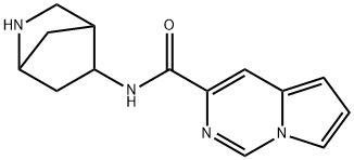 Pyrrolo[1,2-c]pyrimidine-3-carboxamide, N-2-azabicyclo[2.2.1]hept-5-yl- (9CI) Struktur