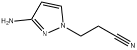 3-(3-AMino-1H-pyrazol-1-yl)propanenitrile Struktur