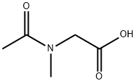 2-[Acetyl(methyl)amino]acetic acid Struktur