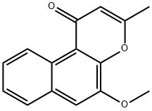 5-Methoxy-3-methyl-1H-naphtho[2,1-b]pyran-1-one Struktur