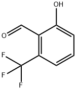 2-Formyl-3-(trifluoromethyl)phenol, 2-Formyl-3-hydroxybenzotrifluoride, 6-(Trifluoromethyl)salicylaldehyde Struktur