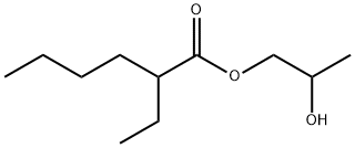 2-hydroxypropyl 2-ethylhexanoate Struktur