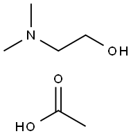 N,N-DIMETHYL(2-HYDROXYETHYL)AMMONIUM ACETATE Struktur