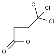 3-hydroxy-4,4,4-trichlorobutyric beta-lactone Struktur