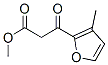 3-(3-Methylfuran-2-yl)-3-oxopropionic acid methyl ester Struktur