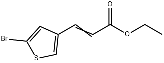 2-PROPENOIC ACID, 3-(5-BROMO-3-THIENYL)-, ETHYL ESTER Struktur