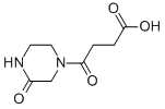 4-OXO-4-(3-OXO-PIPERAZIN-1-YL)-BUTYRIC ACID Struktur