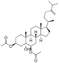 24-Methylenecholestane-3beta,5alpha,6beta-triol-3beta,6beta-diacetate Struktur