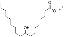 9-Hydroxyoctadecanoic acid lithium salt Struktur