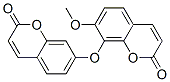 7-Methoxy-8-[(2-oxo-2H-1-benzopyran-7-yl)oxy]-2H-1-benzopyran-2-one Struktur