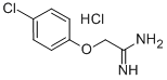 2-(4-CHLORO-PHENOXY)-ACETAMIDINE HCL Struktur