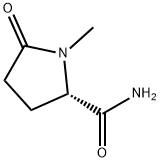 2-Pyrrolidinecarboxamide,1-methyl-5-oxo-,(S)-(9CI) Struktur