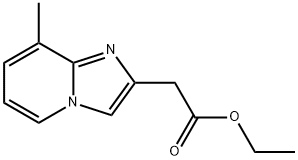 IMidazo[1,2-a]pyridine-2-acetic acid, 8-Methyl-, ethyl ester Struktur