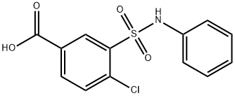 4-chloro-3-(phenylsulfamoyl)benzoic acid Struktur