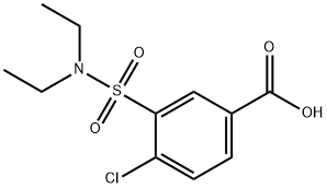 4-CHLORO-3-DIETHYLSULFAMOYL-BENZOIC ACID Struktur