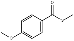 4-Methoxybenzenecarbothioic acid S-methyl ester Struktur