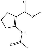 1-Cyclopentene-1-carboxylic  acid,  2-(acetylamino)-,  methyl  ester Struktur