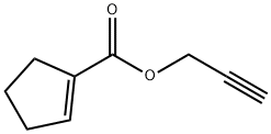 1-Cyclopentene-1-carboxylicacid,2-propynylester(9CI) Struktur