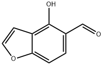 5-Benzofurancarboxaldehyde,  4-hydroxy- Struktur