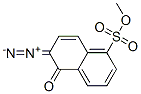 methyl 6-diazo-5,6-dihydro-5-oxonaphthalene-1-sulphonate Struktur