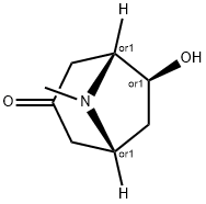 (+/-)-exo-6-Hydroxytropinone Struktur