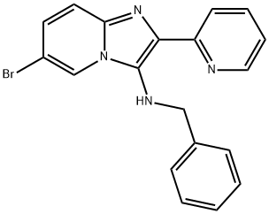 benzyl-(6-bromo-2-pyridin-2-yl-imidazo[
1,2-a]pyridin-3-yl)-amine Struktur