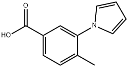 Benzoic acid, 4-methyl-3-(1H-pyrrol-1-yl)- (9CI) Struktur