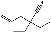 2,2-diethylpent-4-enenitrile Struktur