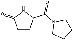 Pyrrolidine, 1-[(5-oxo-2-pyrrolidinyl)carbonyl]- (9CI) Struktur