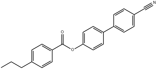 4-Cyanobiphenyl-4'-propylbenzoate Struktur