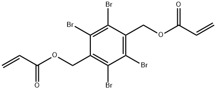 (tetrabromo-1,4-phenylene)bismethylene diacrylate Struktur