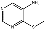 5-Pyrimidinamine, 4-(methylthio)- (9CI) Struktur