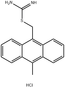 (10-METHYL-9-ANTHRACENYL) CARBAMIMIDOTHIOIC ACID METHYL ESTER HYDROCHLORIDE Struktur